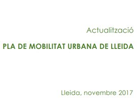 Imatge de la notícia Actualització del Pla de Mobilitat Urbana de Lleida (PMU)