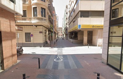 Arranjament del paviment al carrer Comerç