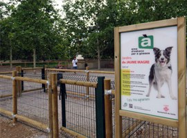 L’Ajuntament de Lleida obre l’àrea de gossos dels Jardins Jaume Magre