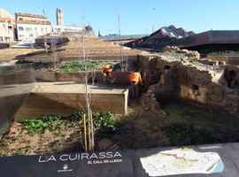 La plantació de l’arbrat completa l’obra de recuperació de l’antic barri de la Cuirassa 