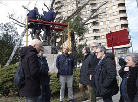 Imatge de la notícia L'Ajuntament de Lleida restaura l’estàtua de Gaspar de Portolà 