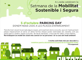 Imatge de la notícia Lleida celebra dissabte el seu primer Parking Day 
