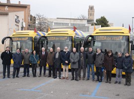 Imatge de la notícia Lleida estrena 5 nous busos híbrids, dins de l'aposta per la "revolució verda" a la ciutat 