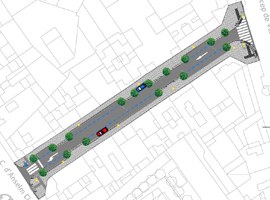 Millora de l'accessibilitat del carrer Comtes d’Urgell entre el carrer Anselm Clavé i el carrer Príncep de Viana 