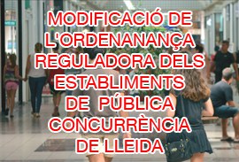 Imatge de la notícia Modificació de l'ordenança reguladora dels establiments de pública concurrència.