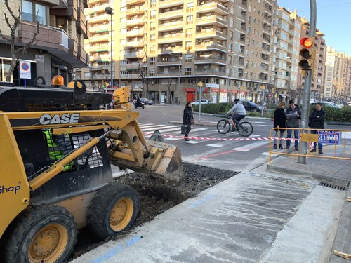 Imatge de la notícia La Paeria executa les obres de construcció del carril bici a l'avinguda Doctor Fleming   