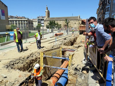 La Paeria renova les canonades d'aigua i el clavegueram dels carrers Sant Martí i Jaume I 