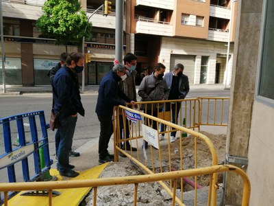 Renovació d'un tram de la xarxa d’aigua potable al carrer Comtes d’Urgell 