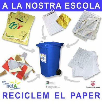 L'Ajuntament de Lleida endega un nou servei de recollida de paper als centres escolars de Lleida
