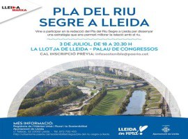 L’Ajuntament de Lleida organitza una sessió de treball participativa sobre el Pla del Riu Segre oberta a tota la ciutadania