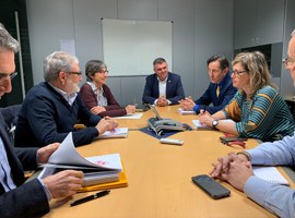 L’alcalde Fèlix Larrosa es reuneix amb la presidenta de la Confederació Hidrogràfica de l’Ebre 