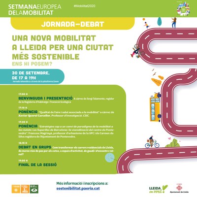 La Paeria organitza la jornada de debat “Una nova mobilitat a Lleida. Per una ciutat més sostenible i saludable.” 