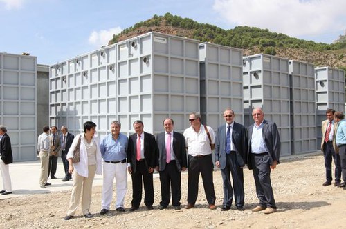 Imatge de la notícia L'alcalde Àngel Ros visita les obres de la potabilitzadora d'Aigua per a la Mancomunitat de Pinyana