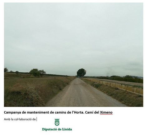 Imatge de la notícia Manteniment dels Camins Municipals de l'Horta