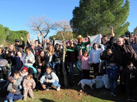 Plantació popular d’arbres al bosquet de Palauet de la Bordeta 